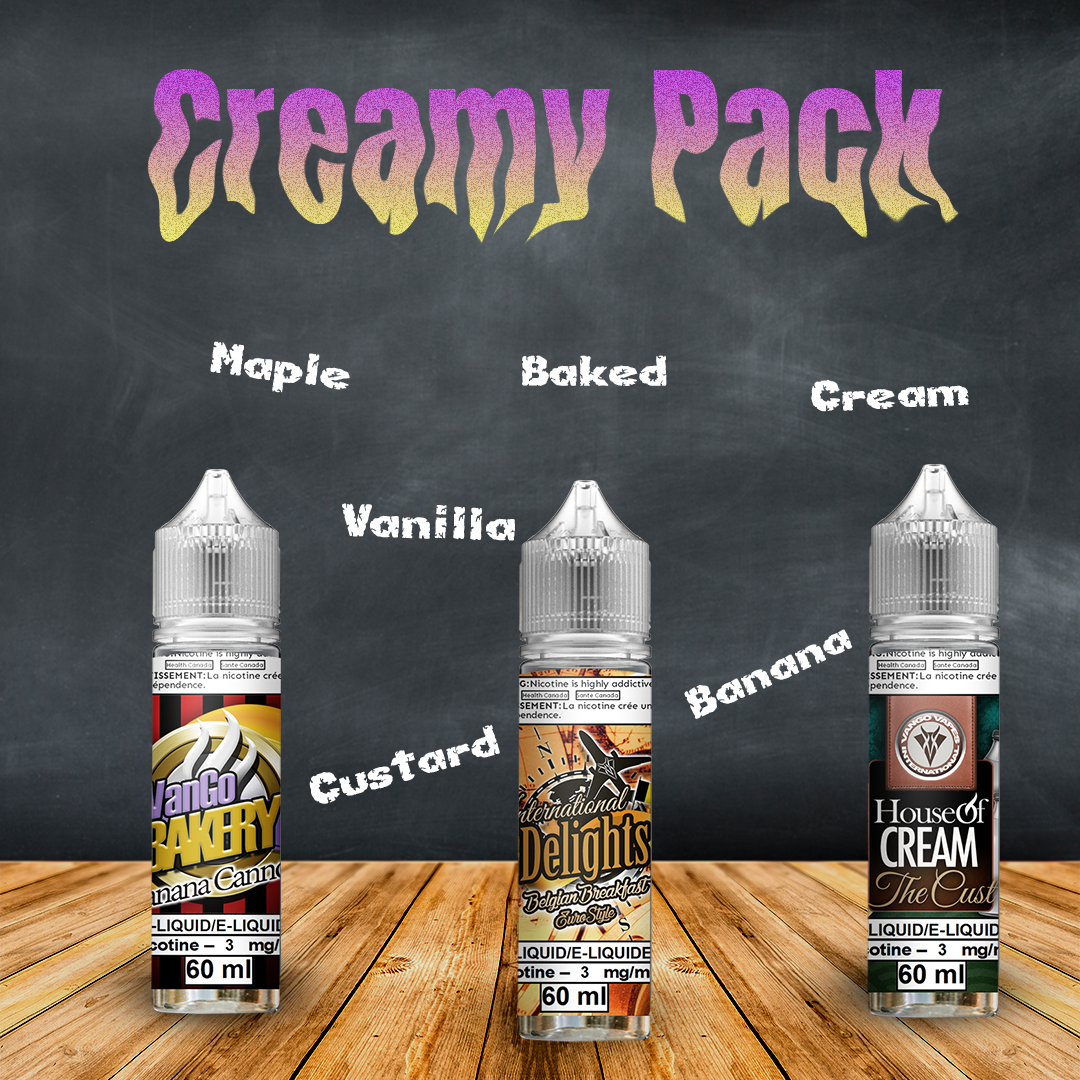 VanGo Vapes Creamy Pack E-Juice Bundle | Canada