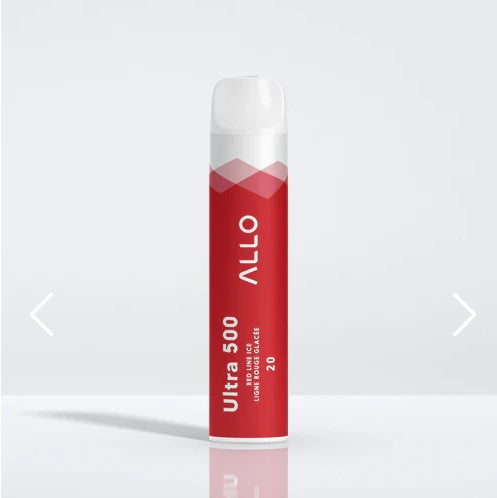 Allo Ultra 500 Redline Ice | Canada VanGo Vapes Allo Ultra 500 Redline Ice | Canada VanGo Vapes