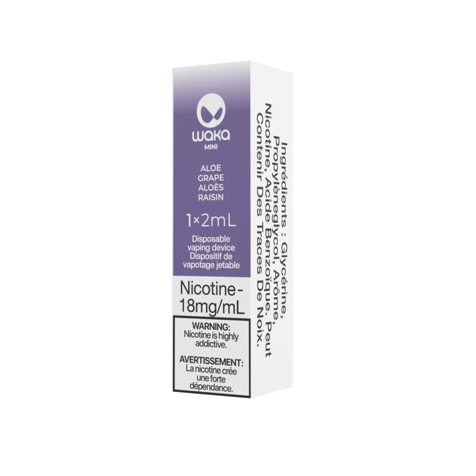 aloe grape disposable vape WAKA Aloe Grape Disposable