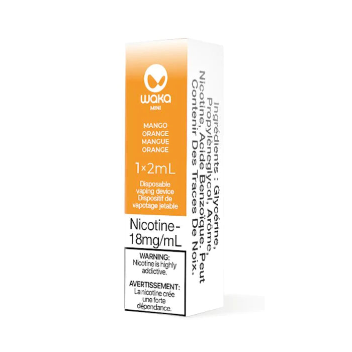 WAKA Mango Orange Disposable | Canada VanGo Vapes WAKA Mango Orange Disposable | Canada VanGo Vapes