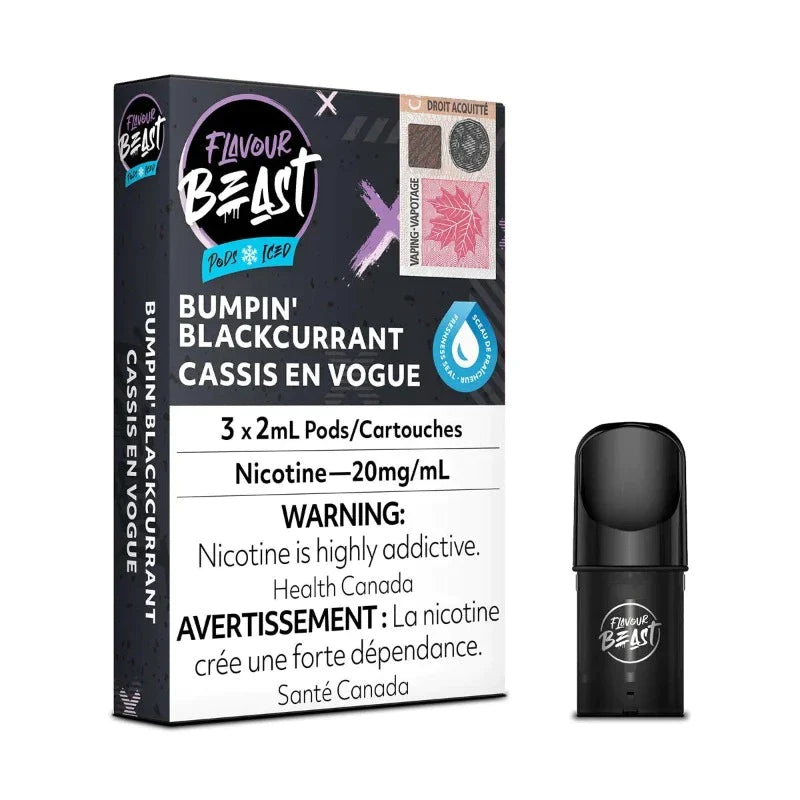 Flavour Beast Pod Pack - Bumpin Blackcurrant 20mg (3pk)