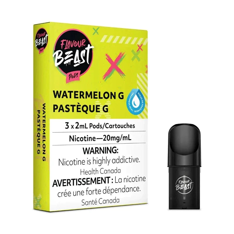 Flavour Beast Pod Pack - Watermelon G 20mg (3pk)