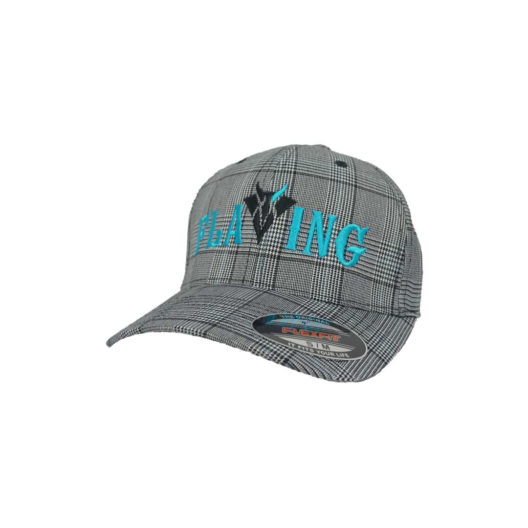 Flaving Ball Cap - Grey Plaid