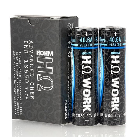 Hohm Tech Work 18650 2547mAh 35.8A Battery (2 Pack)